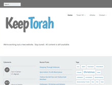 Tablet Screenshot of keeptorah.com